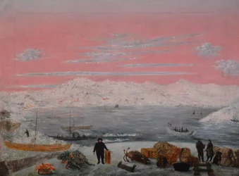 Pohled na Vaagöen v okrese Lofoten